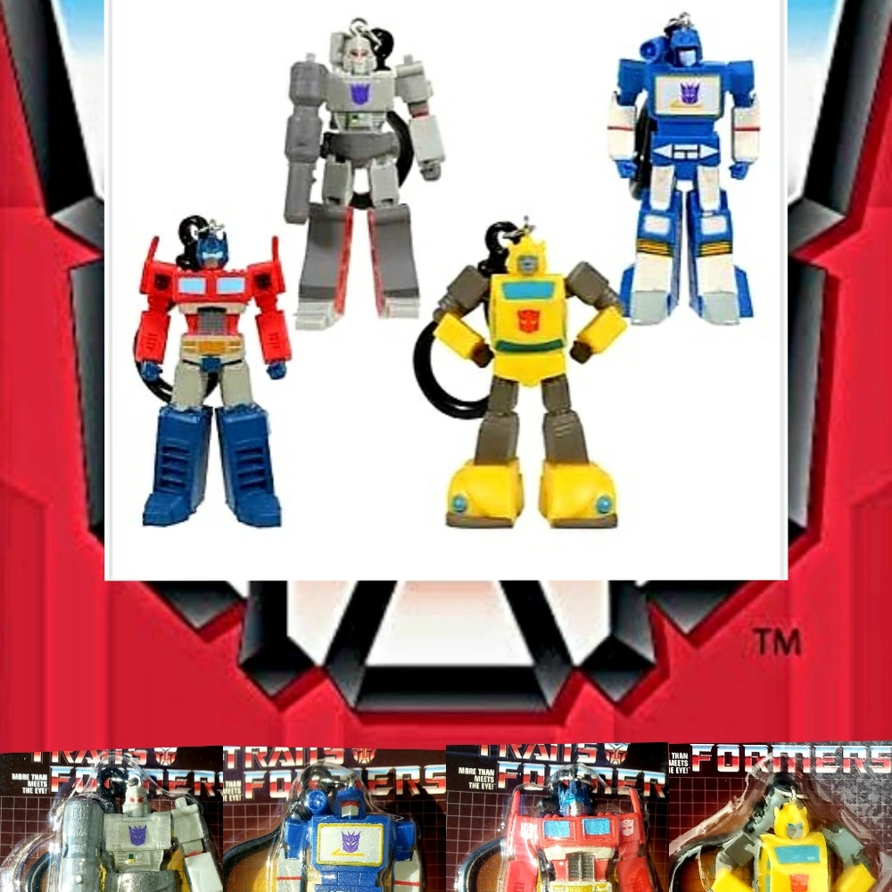 Transformers Keychain 4LOT Hasbro Brand New Fan Favorites, Shipped With Care